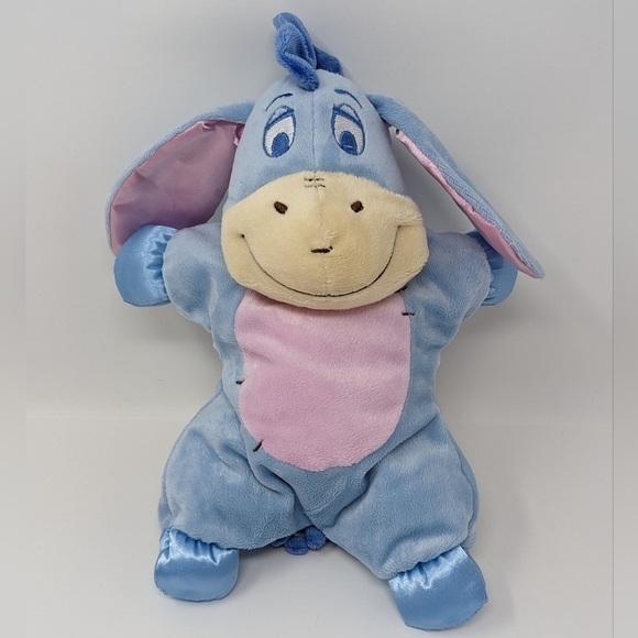 Disney Winnie the Pooh Eeyore Lovey Plush Satin Toy - Picture 1 of 5